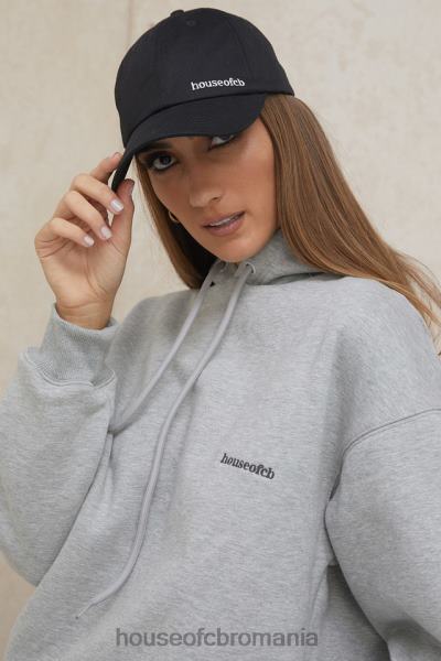 accesorii House of CB șapcă de baseball cu cataramă neagră devon X4F681063