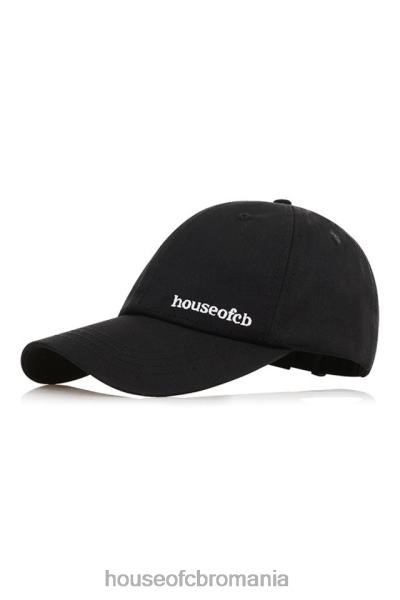 accesorii House of CB șapcă de baseball cu cataramă neagră devon X4F681063