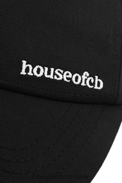 accesorii House of CB șapcă de baseball cu cataramă neagră devon X4F681063