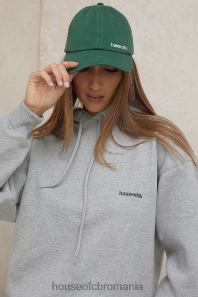 accesorii House of CB șapcă de baseball cu cataramă verde devon X4F681061