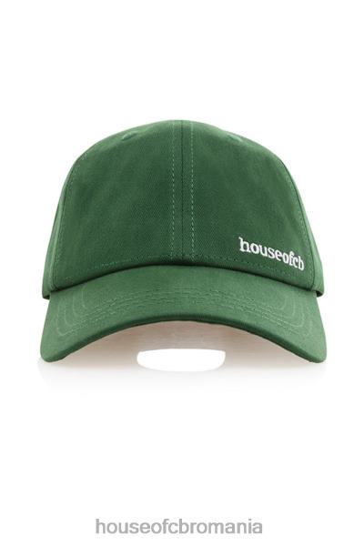 accesorii House of CB șapcă de baseball cu cataramă verde devon X4F681061
