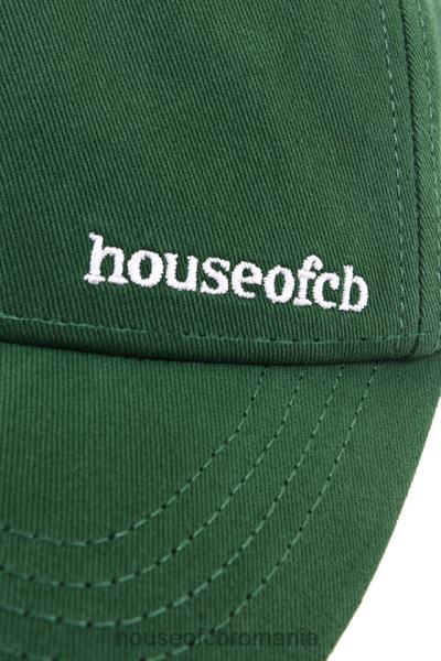 accesorii House of CB șapcă de baseball cu cataramă verde devon X4F681061