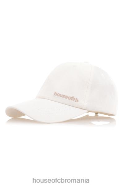 accesorii House of CB șapcă de baseball devon off white cataramă spate X4F681062