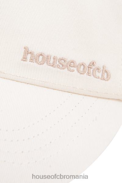 accesorii House of CB șapcă de baseball devon off white cataramă spate X4F681062