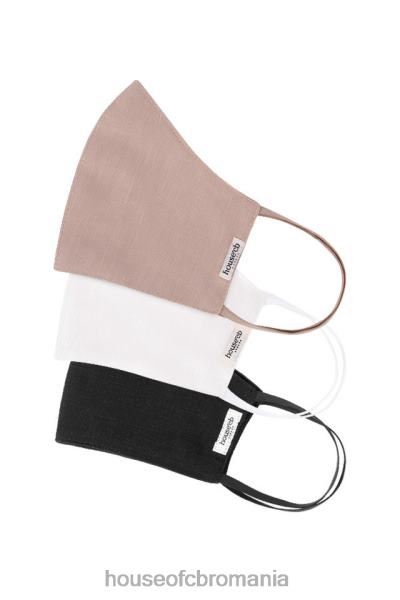 accesorii House of CB Măști de față din in neutru - set de 3 X4F681254