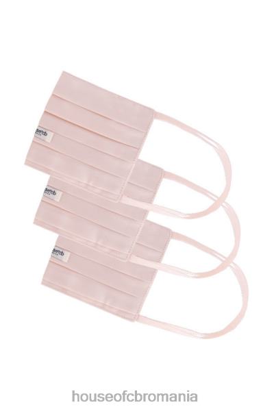 accesorii House of CB măști de față din satin blush - set de 3 X4F681255