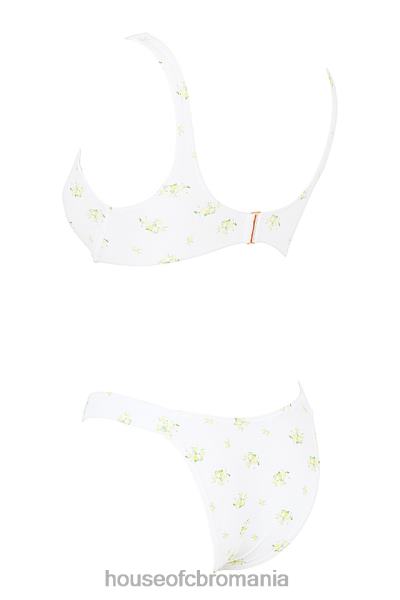 îmbrăcăminte House of CB bikini cu imprimeu floral mariposa ivory X4F681239
