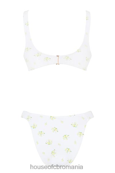 îmbrăcăminte House of CB bikini cu imprimeu floral mariposa ivory X4F681239