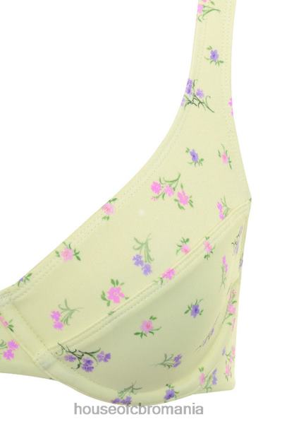 îmbrăcăminte House of CB bikini cu imprimeu floral mariposa lemon X4F681247