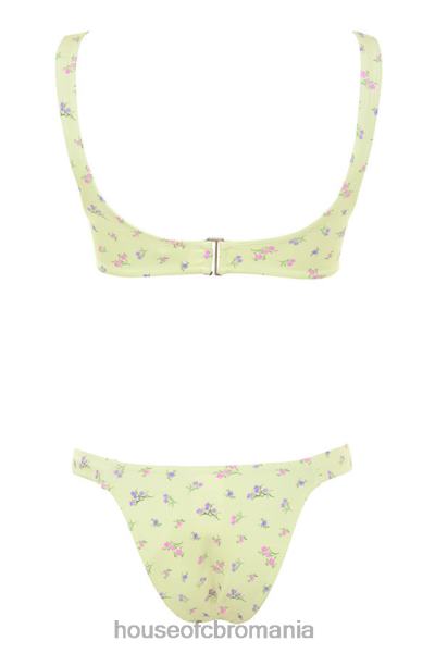 îmbrăcăminte House of CB bikini cu imprimeu floral mariposa lemon X4F681247