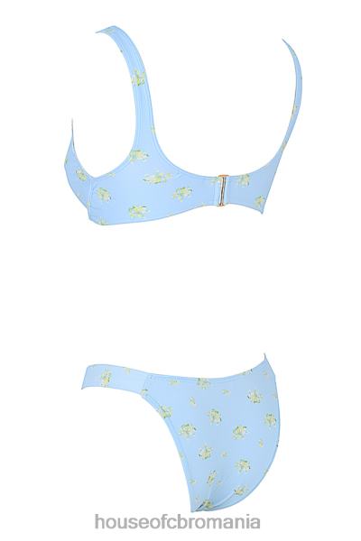 îmbrăcăminte House of CB bikini mariposa baby blue cu imprimeu floral X4F681238