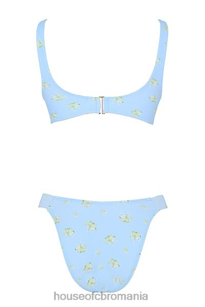 îmbrăcăminte House of CB bikini mariposa baby blue cu imprimeu floral X4F681238