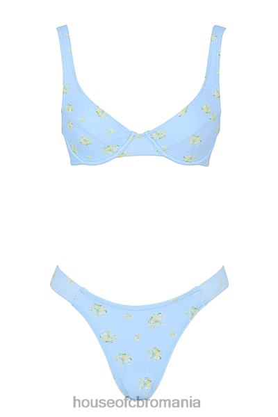 îmbrăcăminte House of CB bikini mariposa baby blue cu imprimeu floral X4F681238