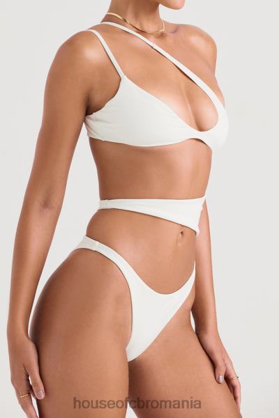 îmbrăcăminte House of CB Costum de baie lafayette ivory cu decupaj asimetric X4F681221