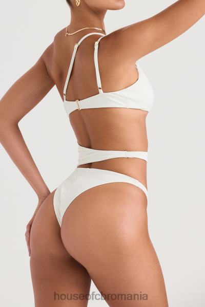îmbrăcăminte House of CB Costum de baie lafayette ivory cu decupaj asimetric X4F681221