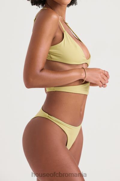 îmbrăcăminte House of CB Costum de baie lafayette olive cu decupaj asimetric X4F681220