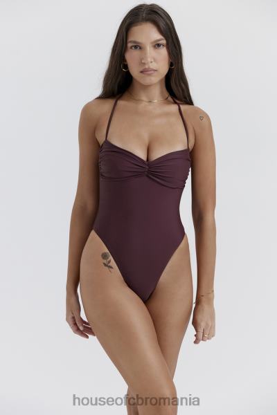îmbrăcăminte House of CB costum de baie aruba cacao X4F681180