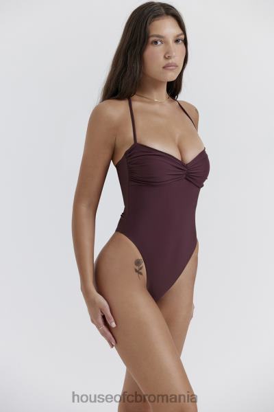 îmbrăcăminte House of CB costum de baie aruba cacao X4F681180