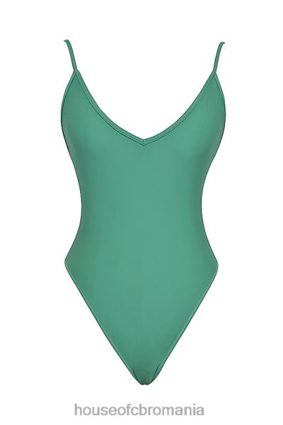 îmbrăcăminte House of CB costum de baie rhodes eucalipt plonjant dintr-o bucată X4F681174