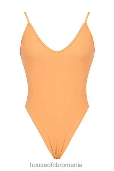 îmbrăcăminte House of CB rhodes portocaliu deschis costum de baie dintr-o bucată X4F681185