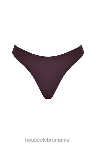 îmbrăcăminte House of CB fund de bikini capri cacao cu picior înalt X4F681192