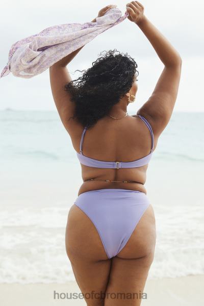 îmbrăcăminte House of CB fund de bikini cu talie înaltă violet mykonos X4F681235