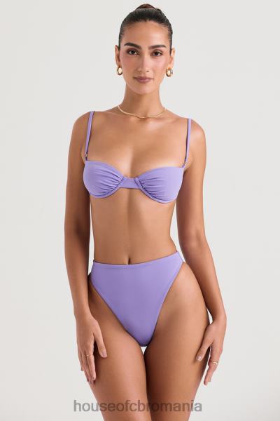 îmbrăcăminte House of CB fund de bikini cu talie înaltă violet mykonos X4F681235
