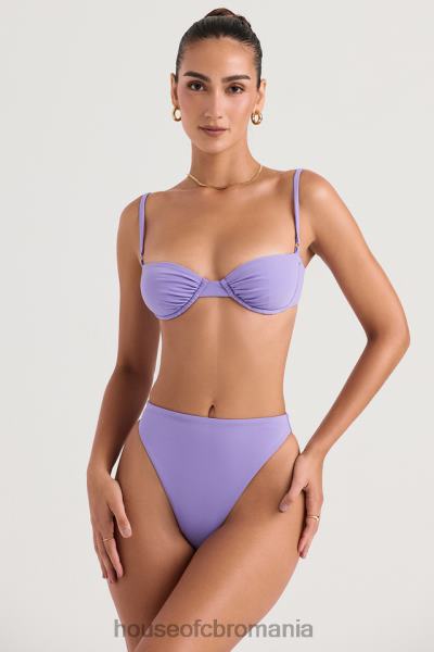 îmbrăcăminte House of CB fund de bikini cu talie înaltă violet mykonos X4F681235