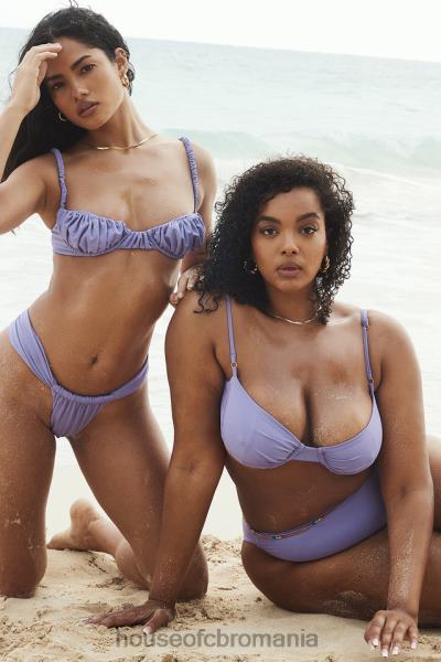 îmbrăcăminte House of CB fund de bikini cu talie înaltă violet mykonos X4F681235