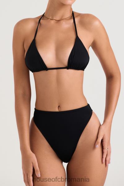 îmbrăcăminte House of CB fund de bikini negru cu talie înaltă mykonos X4F681234