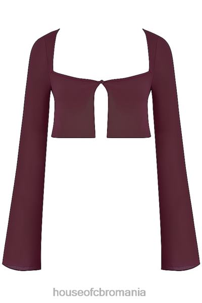 îmbrăcăminte House of CB Marsilie prune cover up top X4F681219