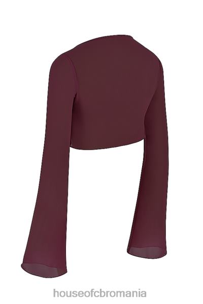 îmbrăcăminte House of CB Marsilie prune cover up top X4F681219
