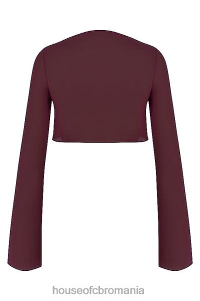 îmbrăcăminte House of CB Marsilie prune cover up top X4F681219
