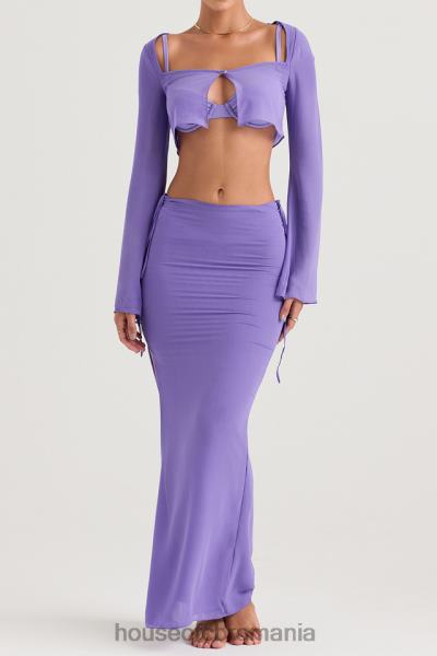 îmbrăcăminte House of CB acoperire violet marsilia sus X4F681218
