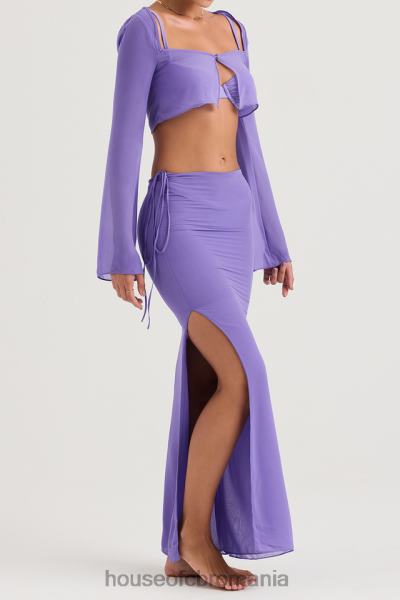 îmbrăcăminte House of CB acoperire violet marsilia sus X4F681218