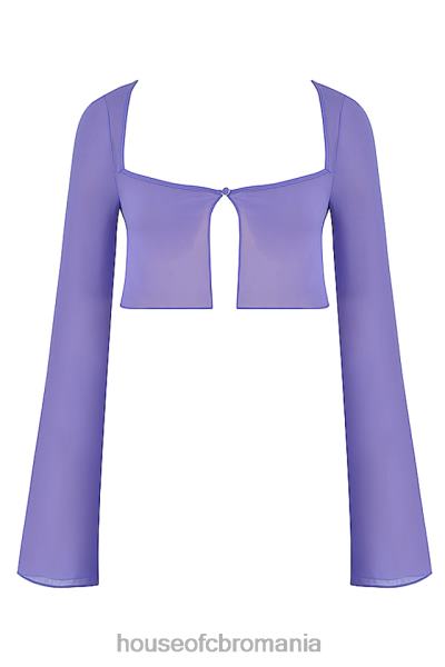 îmbrăcăminte House of CB acoperire violet marsilia sus X4F681218