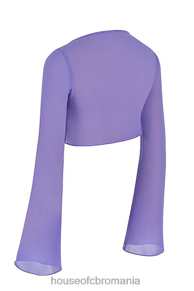 îmbrăcăminte House of CB acoperire violet marsilia sus X4F681218