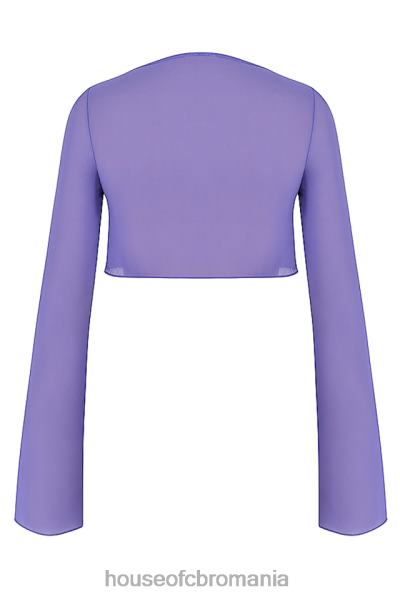 îmbrăcăminte House of CB acoperire violet marsilia sus X4F681218