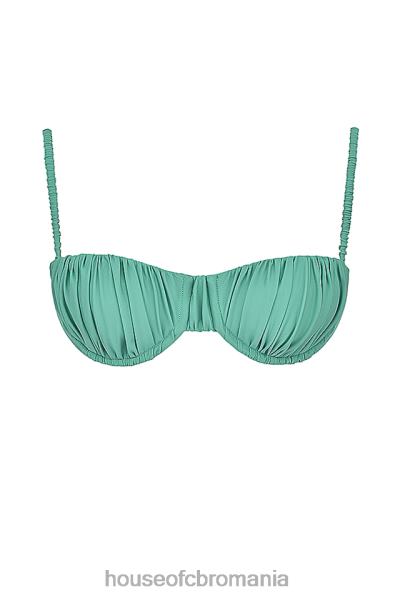 îmbrăcăminte House of CB Partea de sus pentru bikini cu volan cassis eucalipt X4F681189