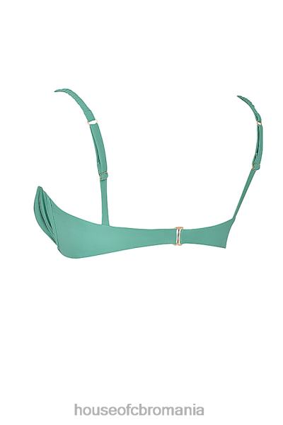 îmbrăcăminte House of CB Partea de sus pentru bikini cu volan cassis eucalipt X4F681189
