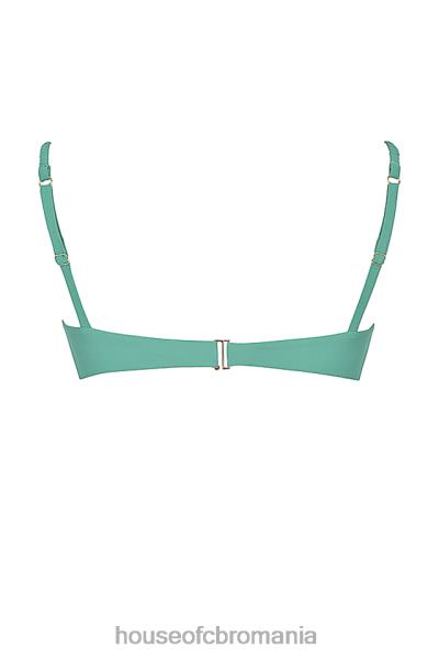 îmbrăcăminte House of CB Partea de sus pentru bikini cu volan cassis eucalipt X4F681189