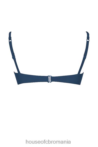 îmbrăcăminte House of CB top de bikini cu volan albastru cassis X4F681175