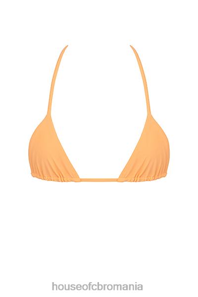 îmbrăcăminte House of CB top de bikini portocaliu deschis cu gât halter X4F681183