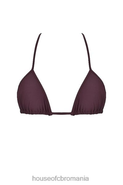 îmbrăcăminte House of CB top de bikini triunghi cacao bali X4F681191