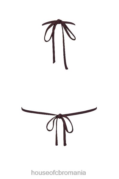 îmbrăcăminte House of CB top de bikini triunghi cacao bali X4F681191