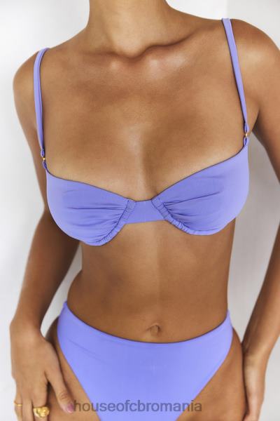 îmbrăcăminte House of CB top de bikini violet monaco cu sârmă X4F681232