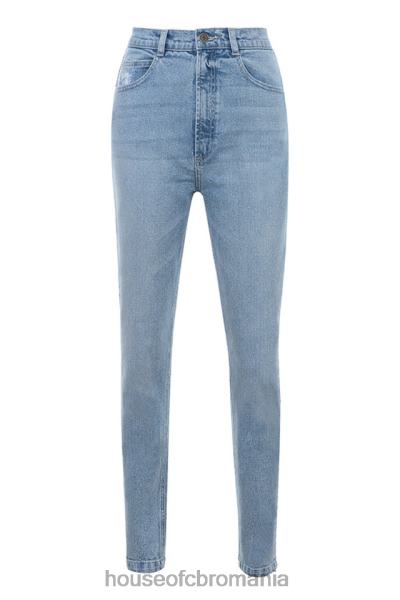 îmbrăcăminte House of CB blugi din denim cu talie înaltă bria albastru pal X4F68643