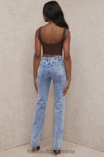 îmbrăcăminte House of CB blugi tate blue vintage fit antique wash X4F68642