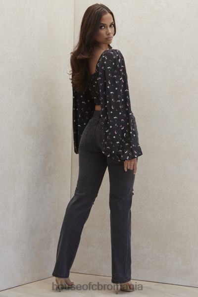 îmbrăcăminte House of CB blugi tate carbon vintage fit antique wash X4F68644