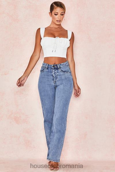 îmbrăcăminte House of CB blugi yara vintage cu talie înaltă X4F68646